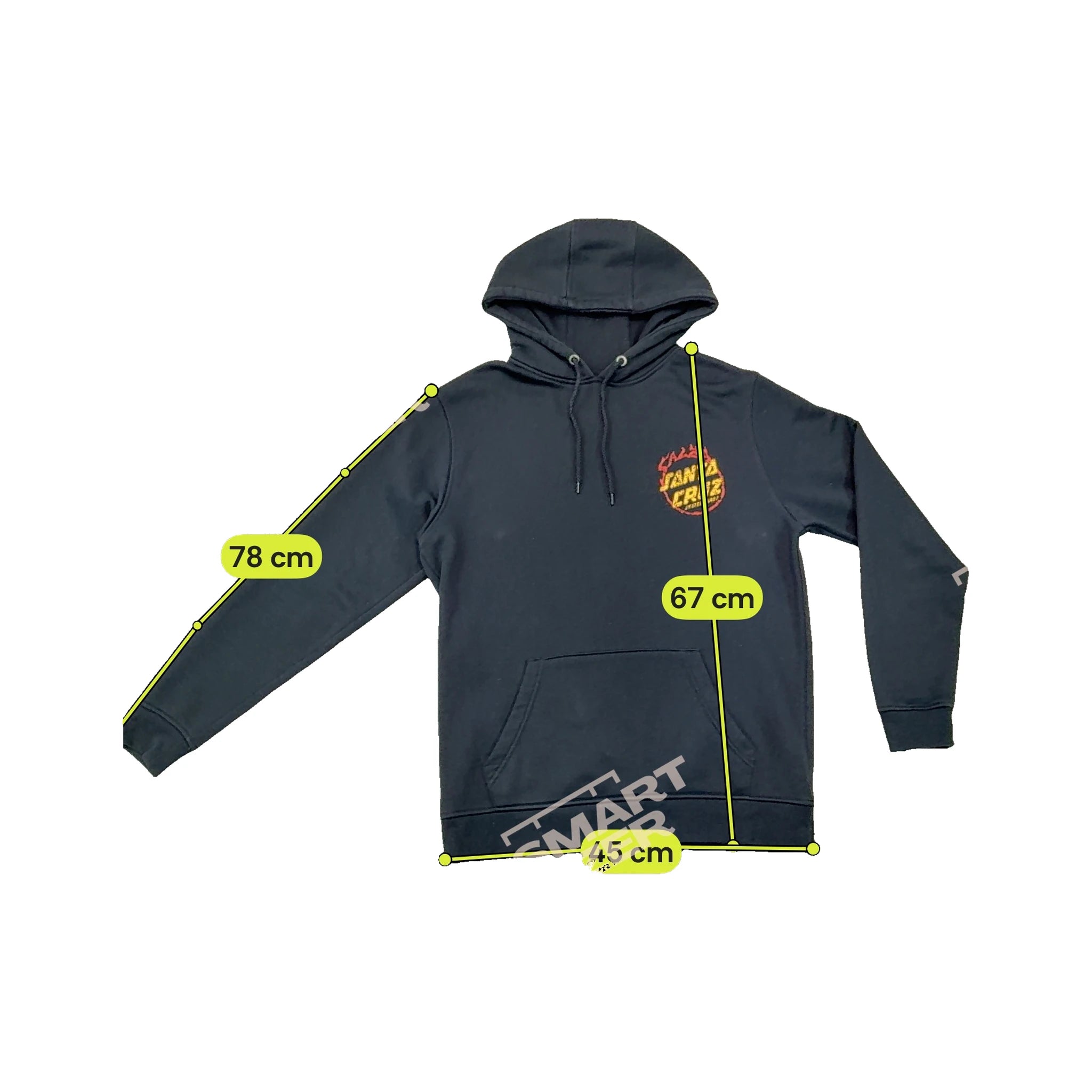 Santa Cruz Flame Logo Tiger Graphic Hoodie