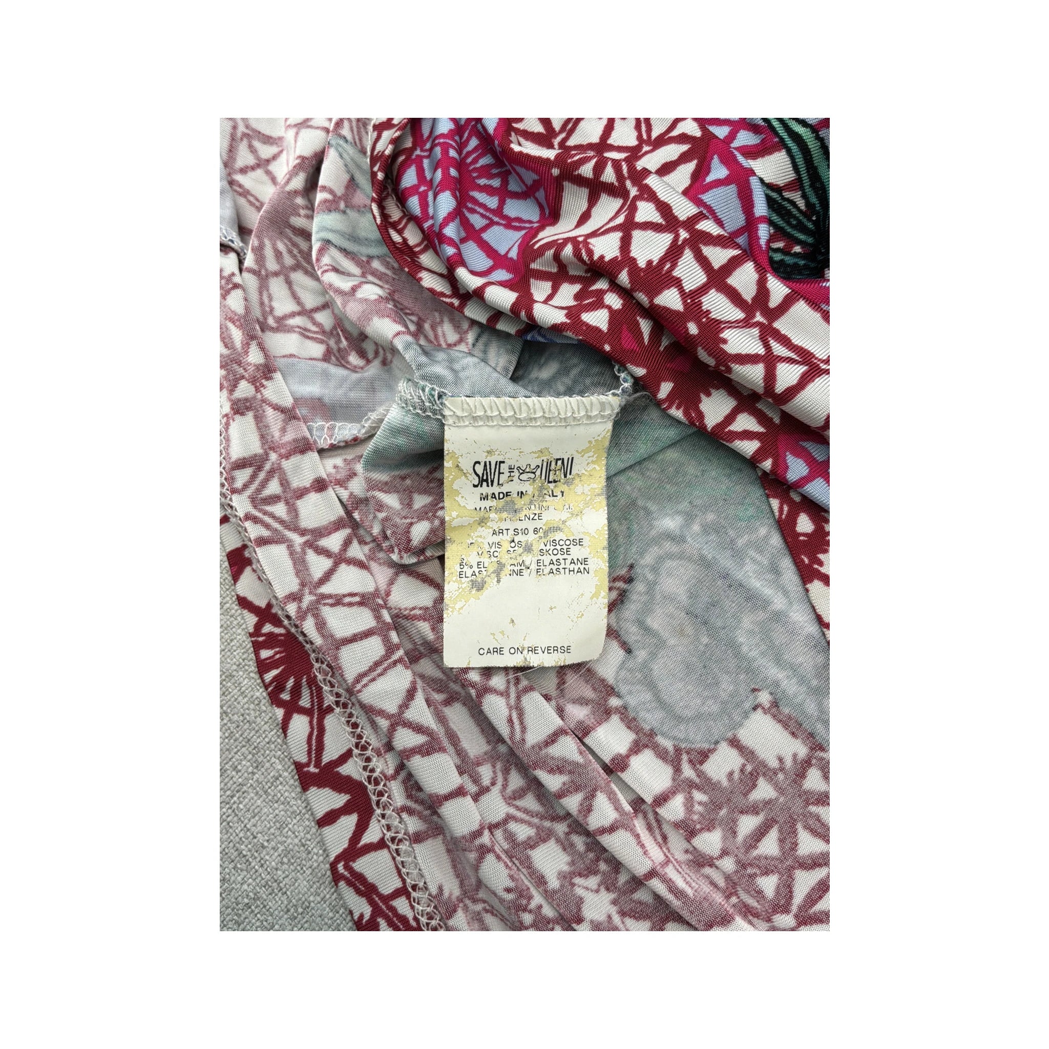 Save The Queen! Floral Abstract Print Dress
