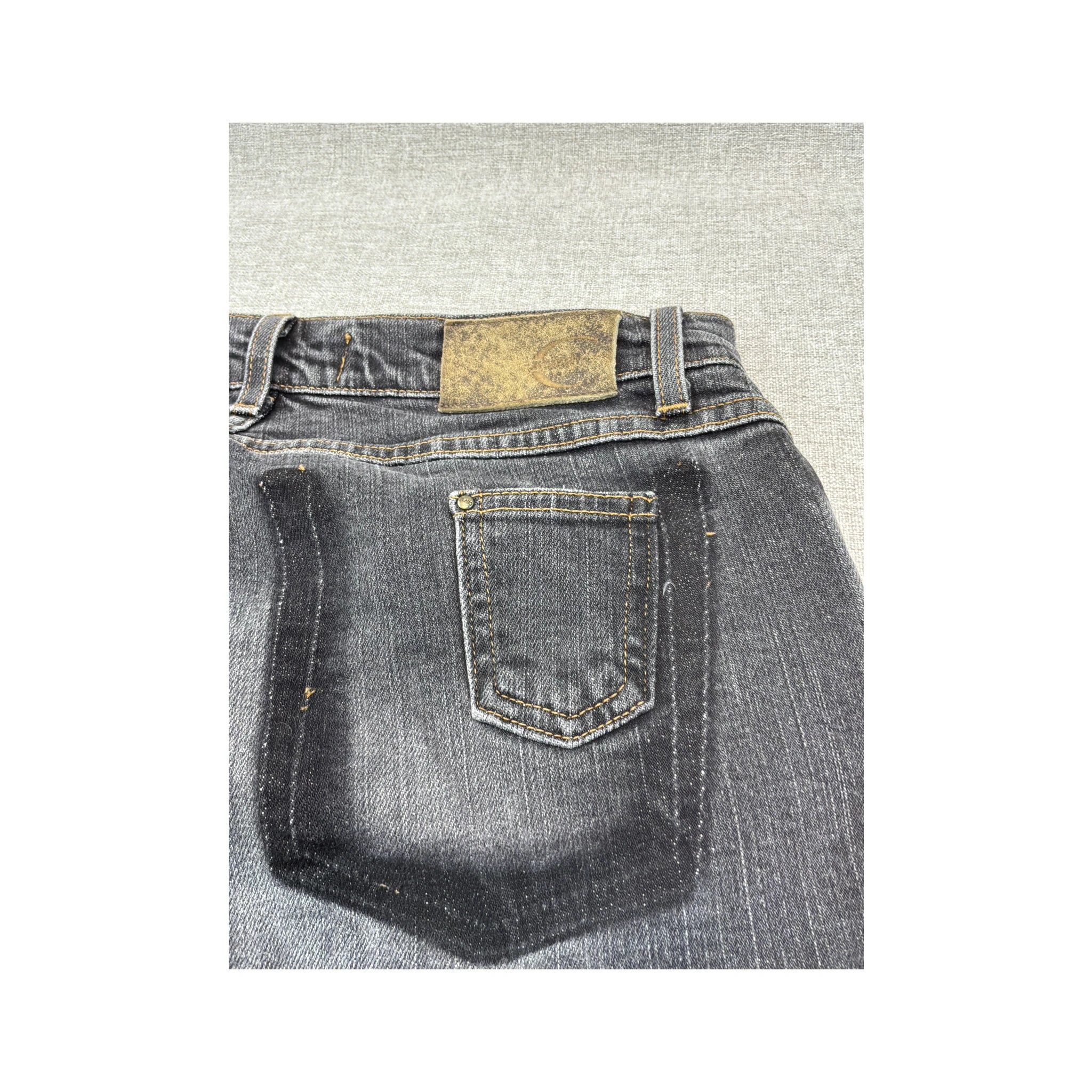 Just Cavalli Gray Faded Bootcut Jeans