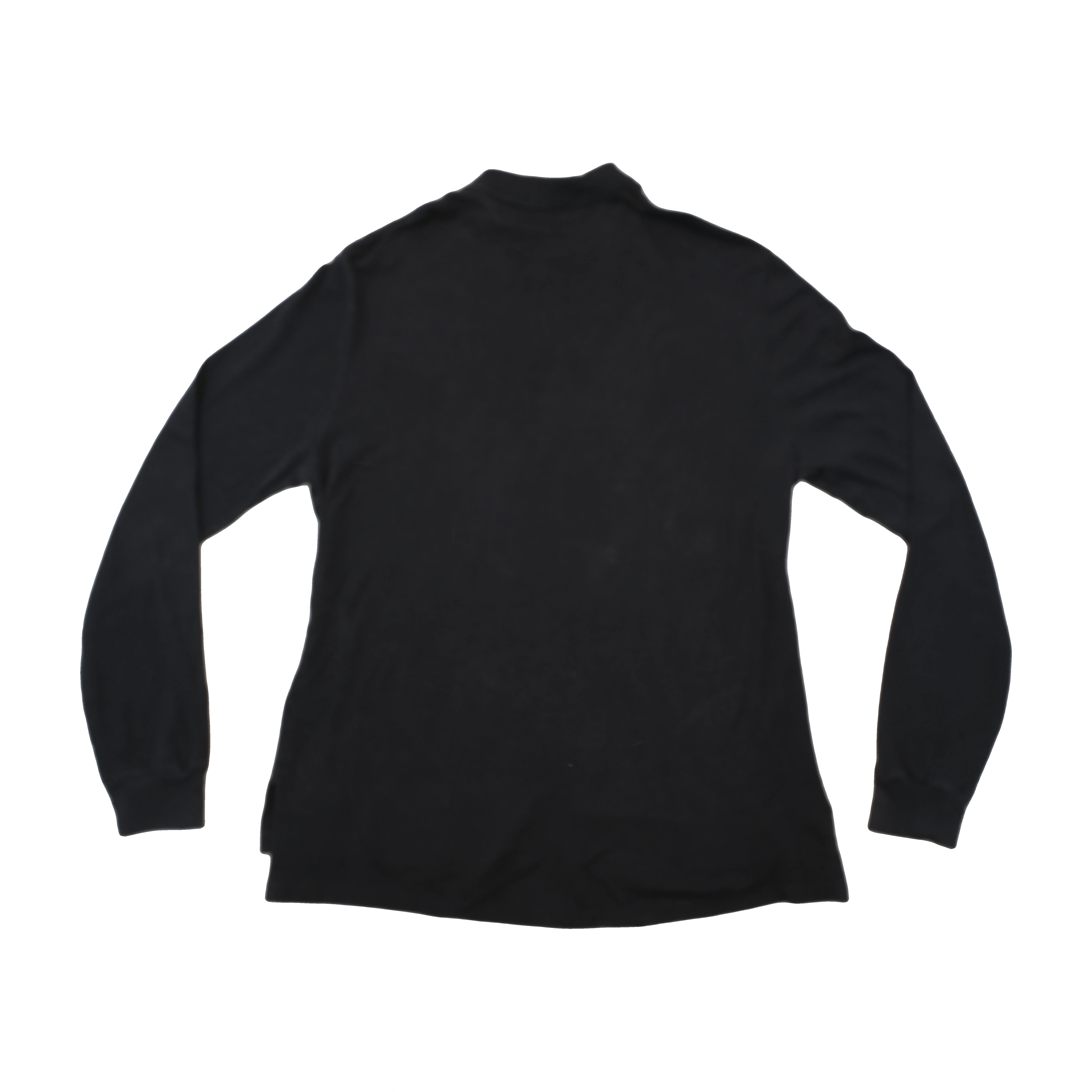 Polo by Ralph Lauren Black Cotton Long Sleeve Polo Shirt