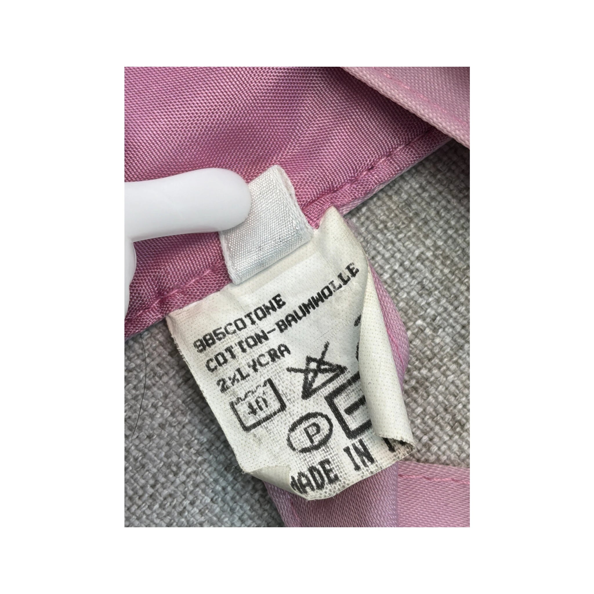 Vintage Pink Halter Snap Neck Tie Back Blouse