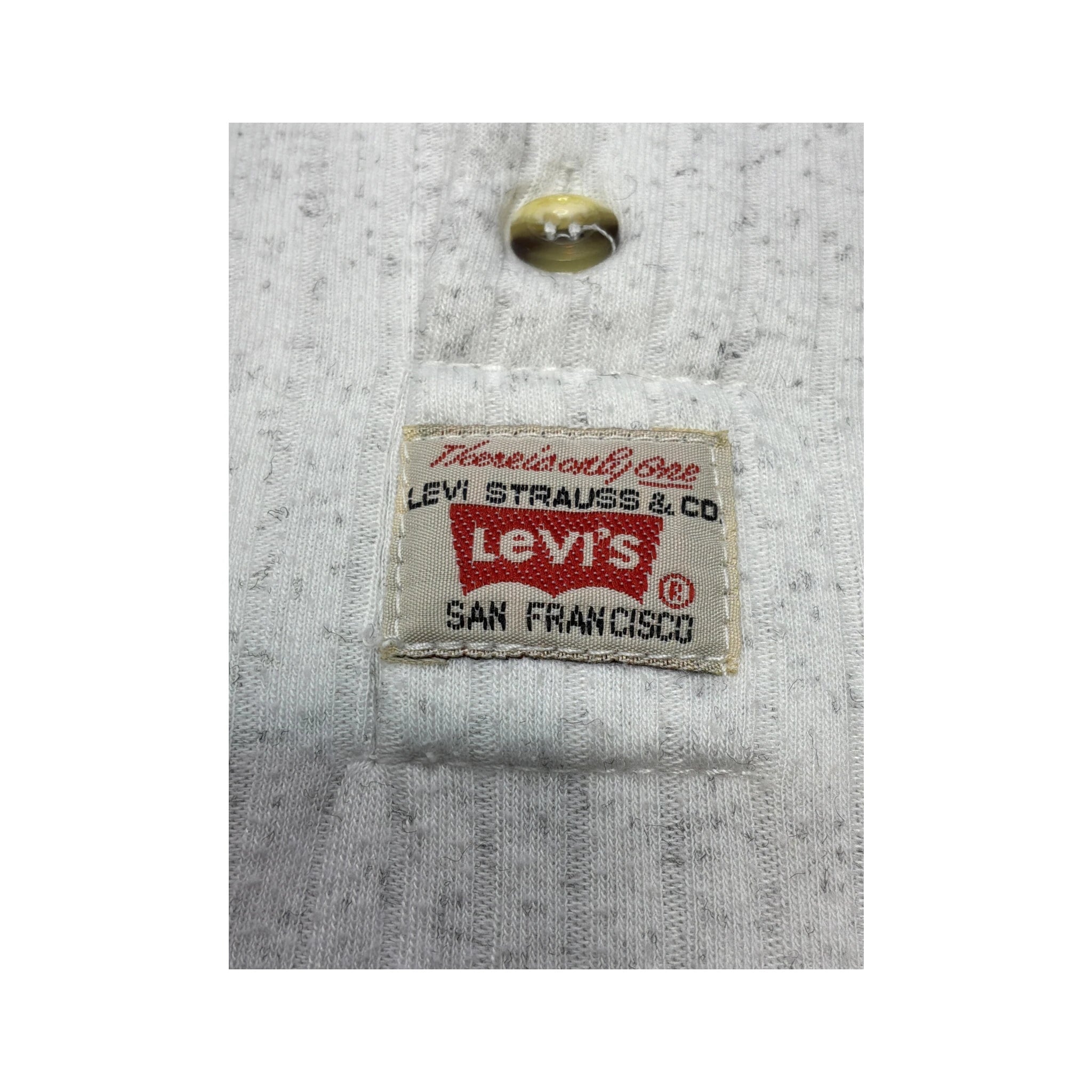 Levi Strauss Cotton Fleck Knit Henley Shirt