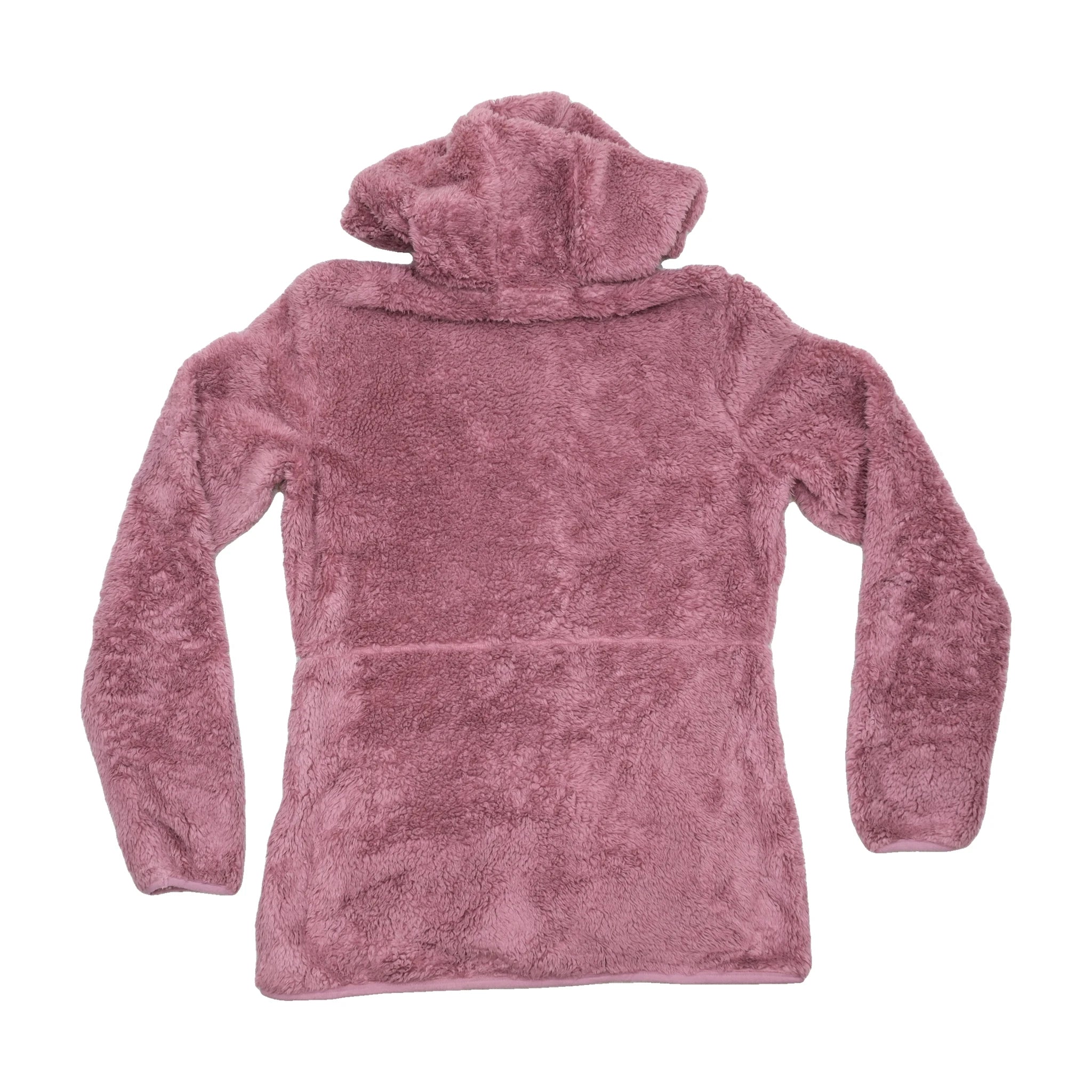 Casaco Polar com capuz Reebok Malva em Sherpa com Fecho Total
