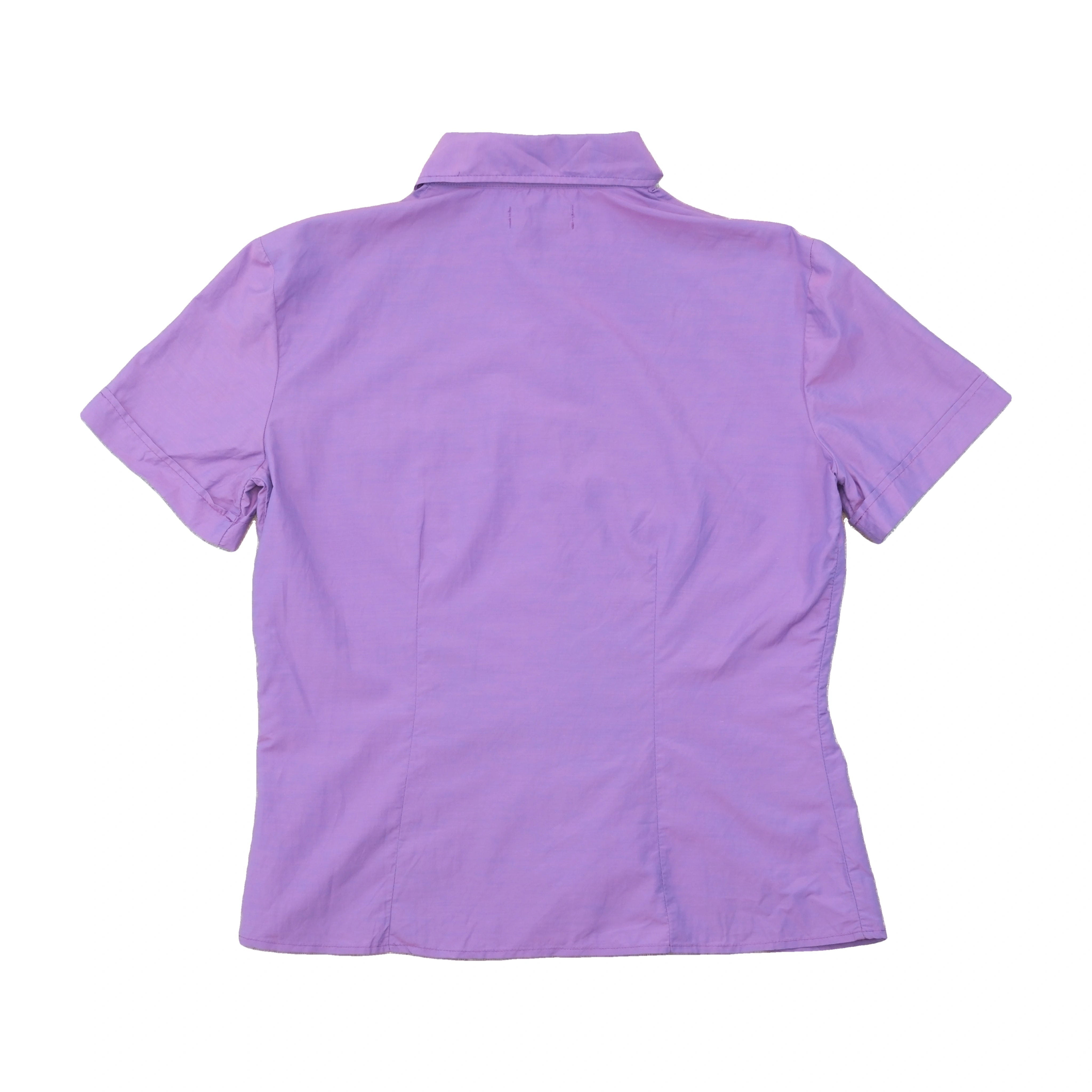 GAS Purple Short Sleeve Button Up Shirt