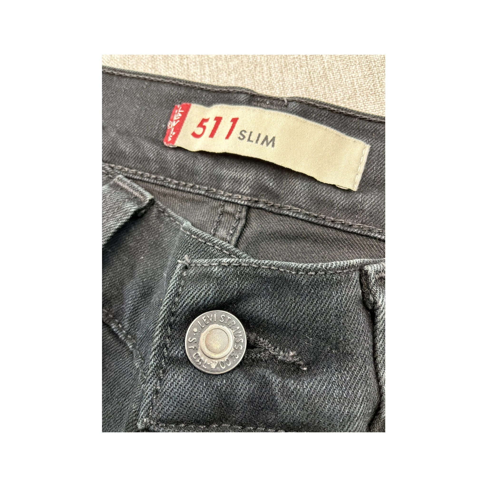 Calças de ganga Levi’s 511 slim em ganga preta