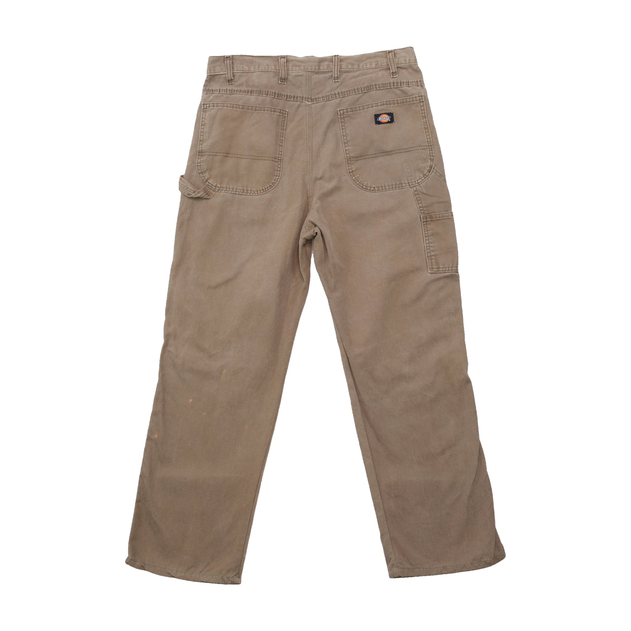 Dickies Distressed Relaxed Fit Brown Workwear Carpenter Pants