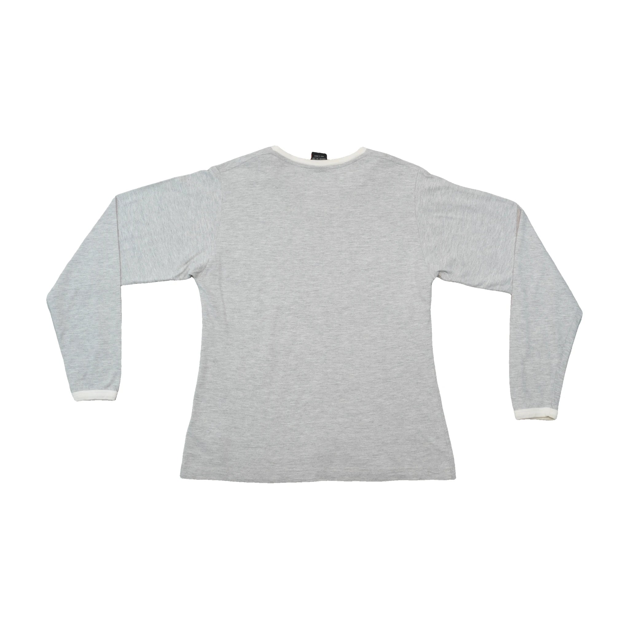 Nike Vintage Gray Long Sleeve V Neck Shirt
