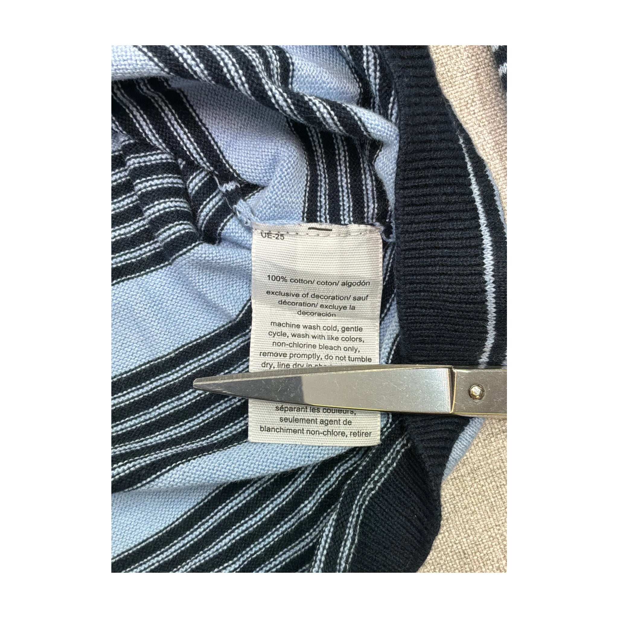 Tommy Hilfiger Striped Cotton Crewneck Sweater
