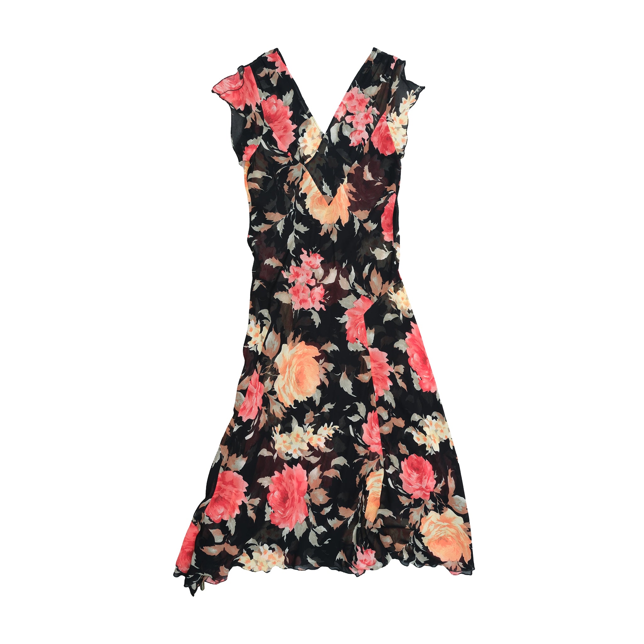Parisport Floral V-Neck Maxi Dress