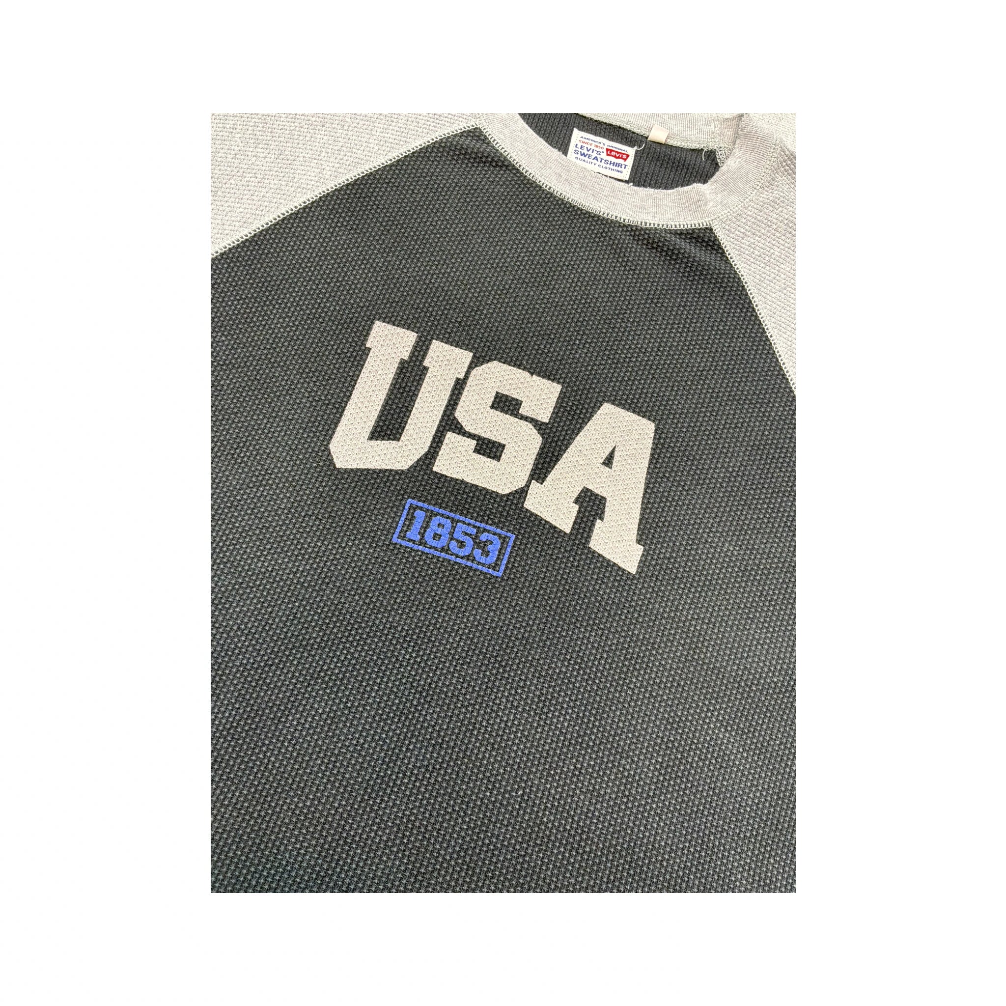 Levi’s USA 1853 Colorblock Raglan Cotton Sweater