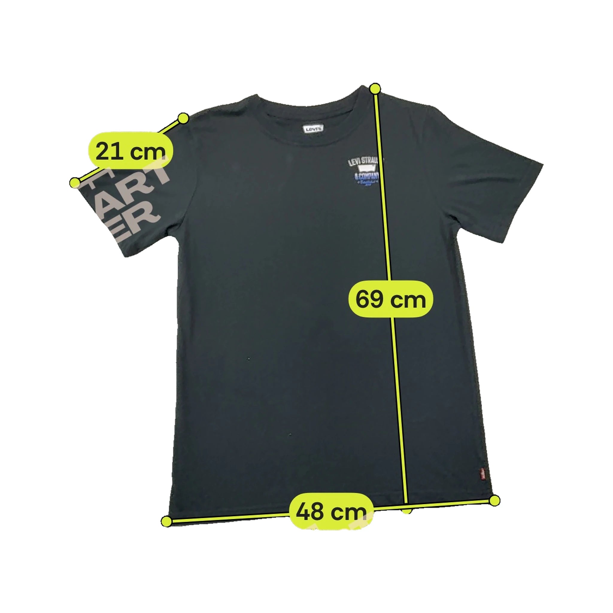 Levi's Black Cotton Levi Strauss & Company Graphic T-shirt