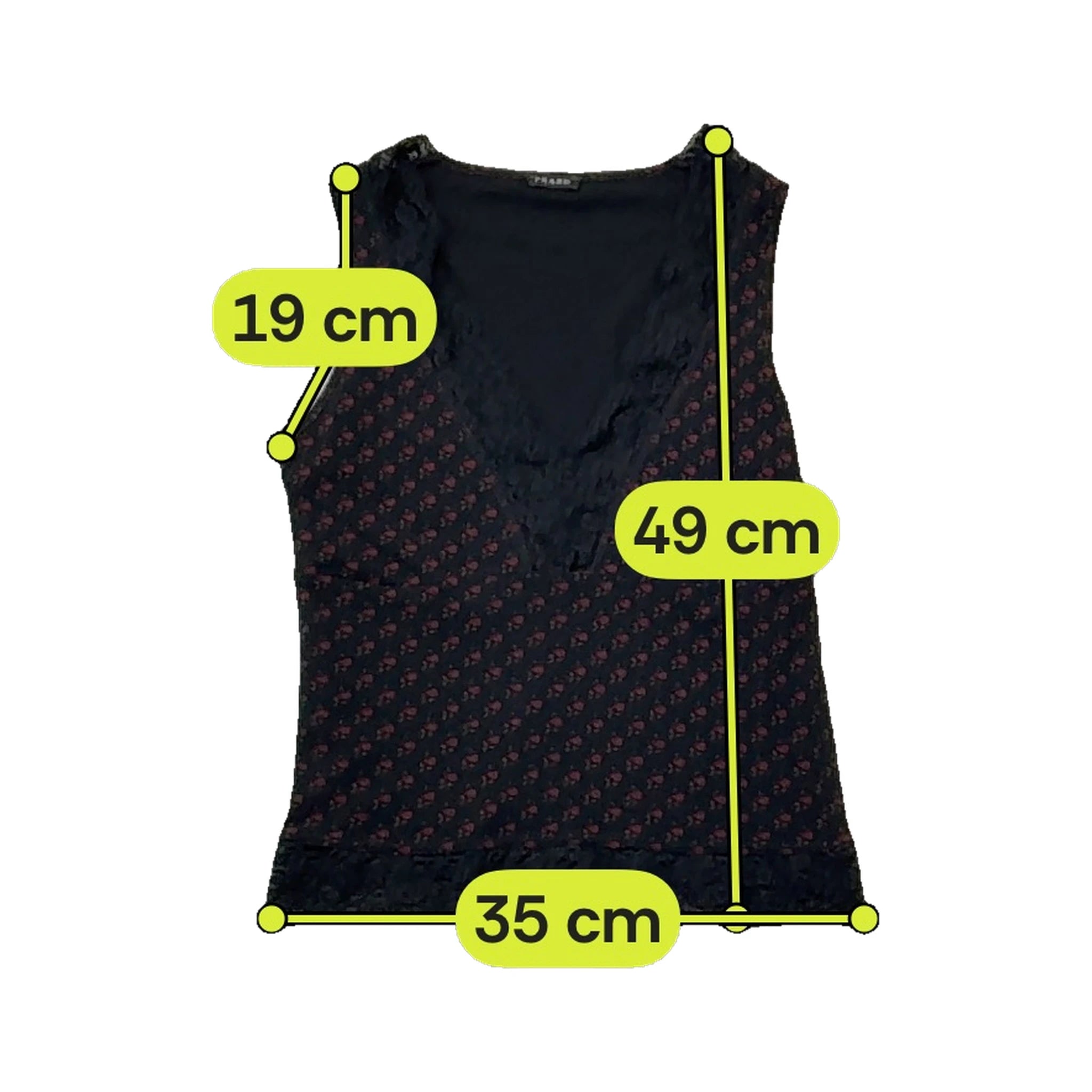 Phard Floral Lace Trim Tank Top