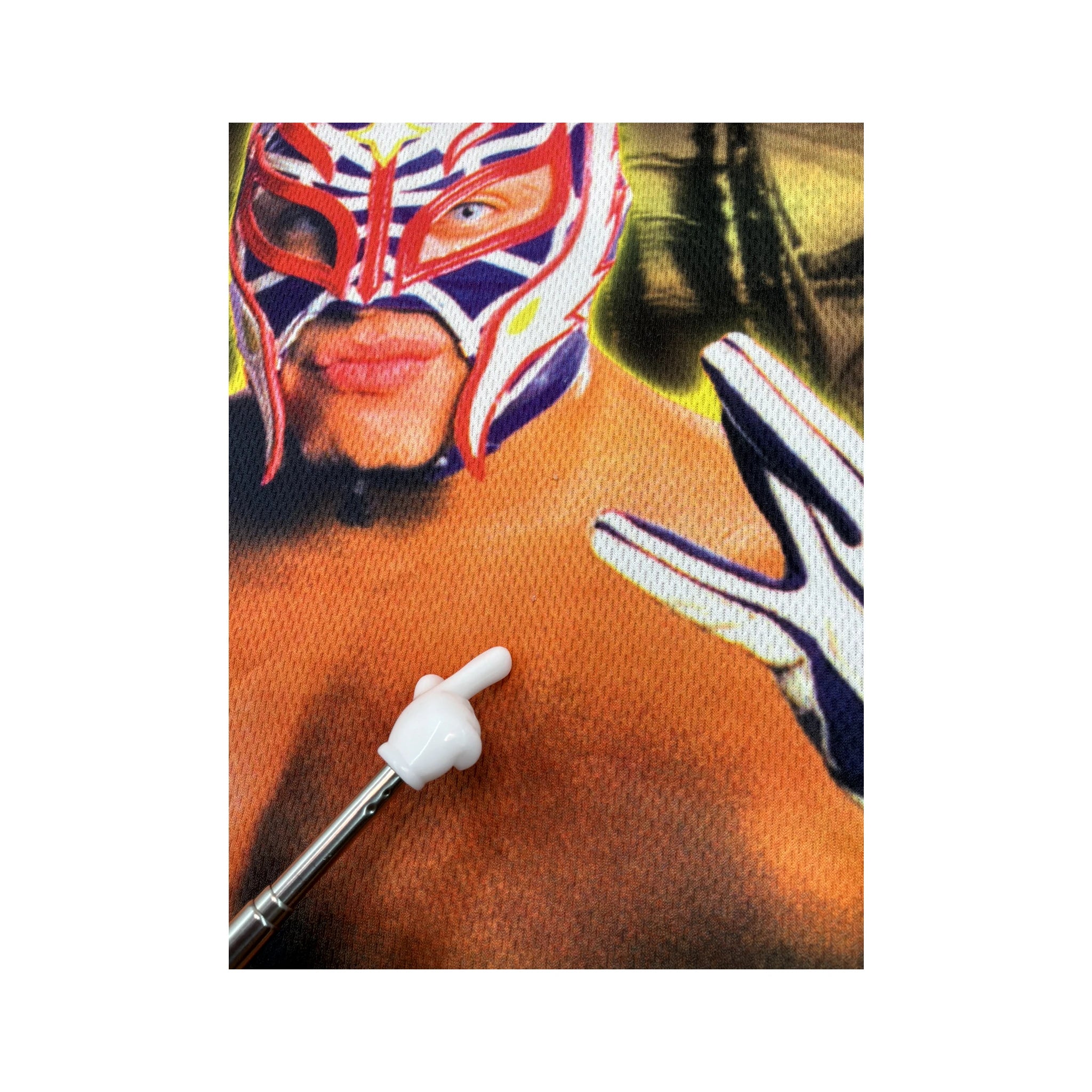 Vintage Rey Mysterio All-Over Print Mesh Shirt