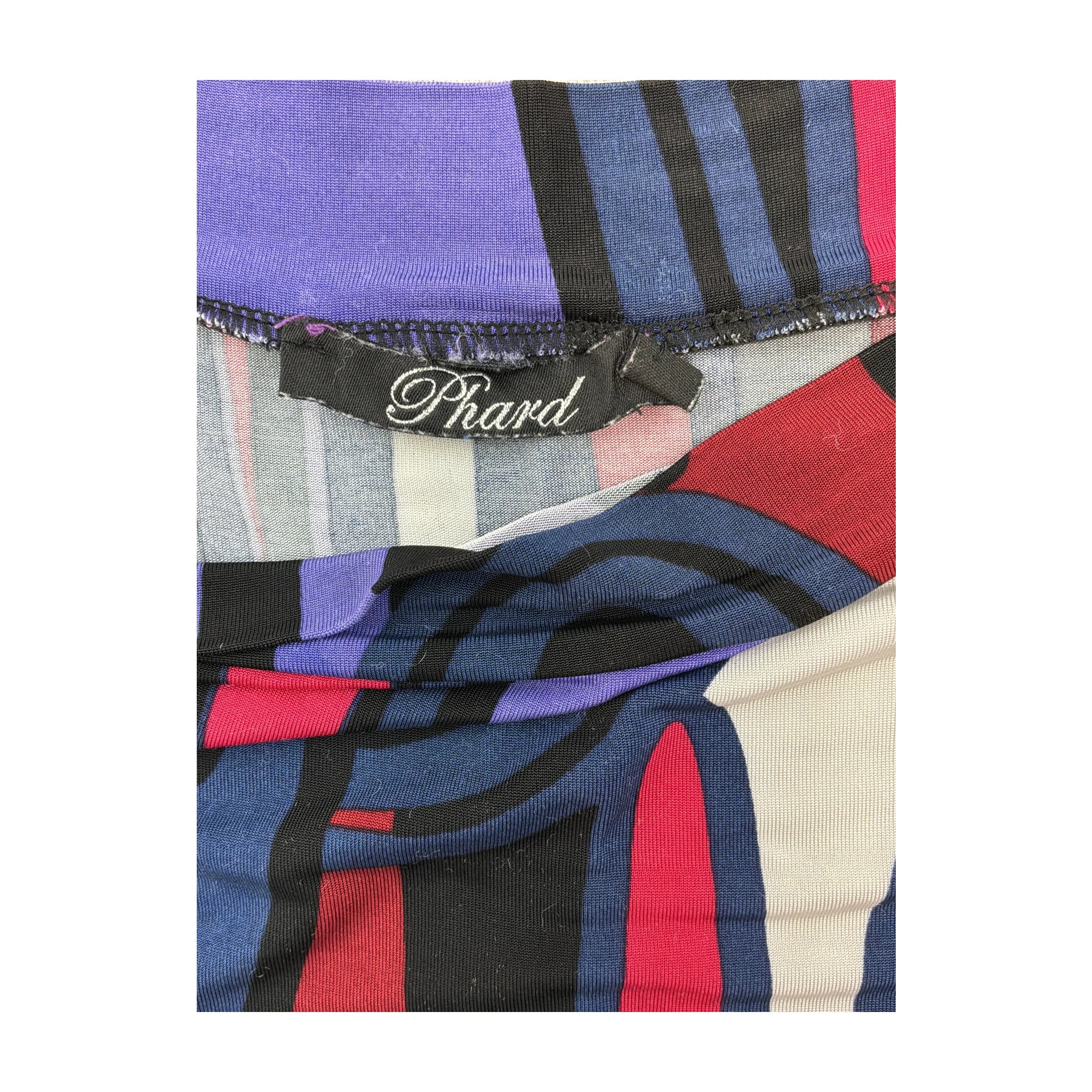 Phard Abstract Print Stretch Topless Shirt