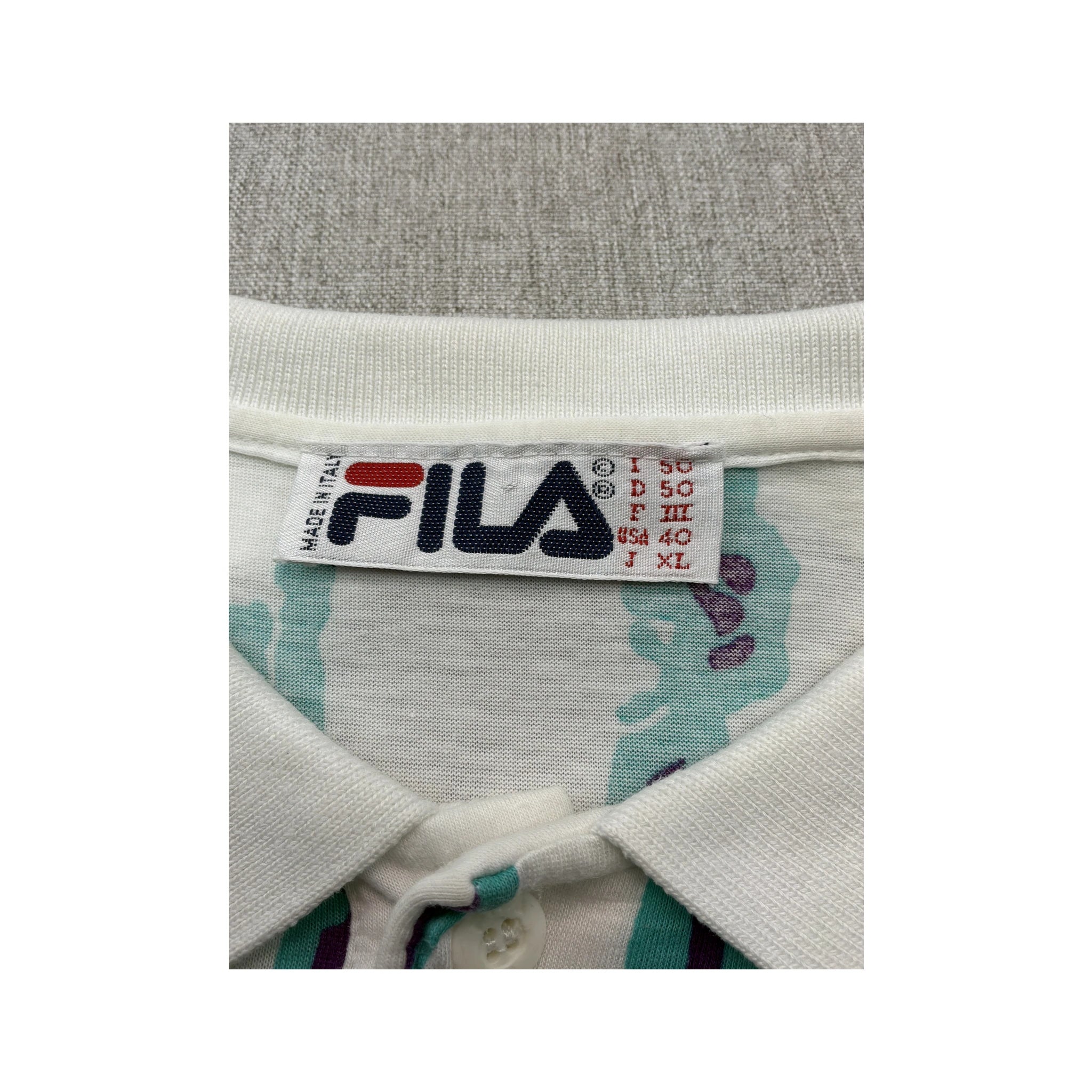 Polo FILA com estampado Integral abstrato