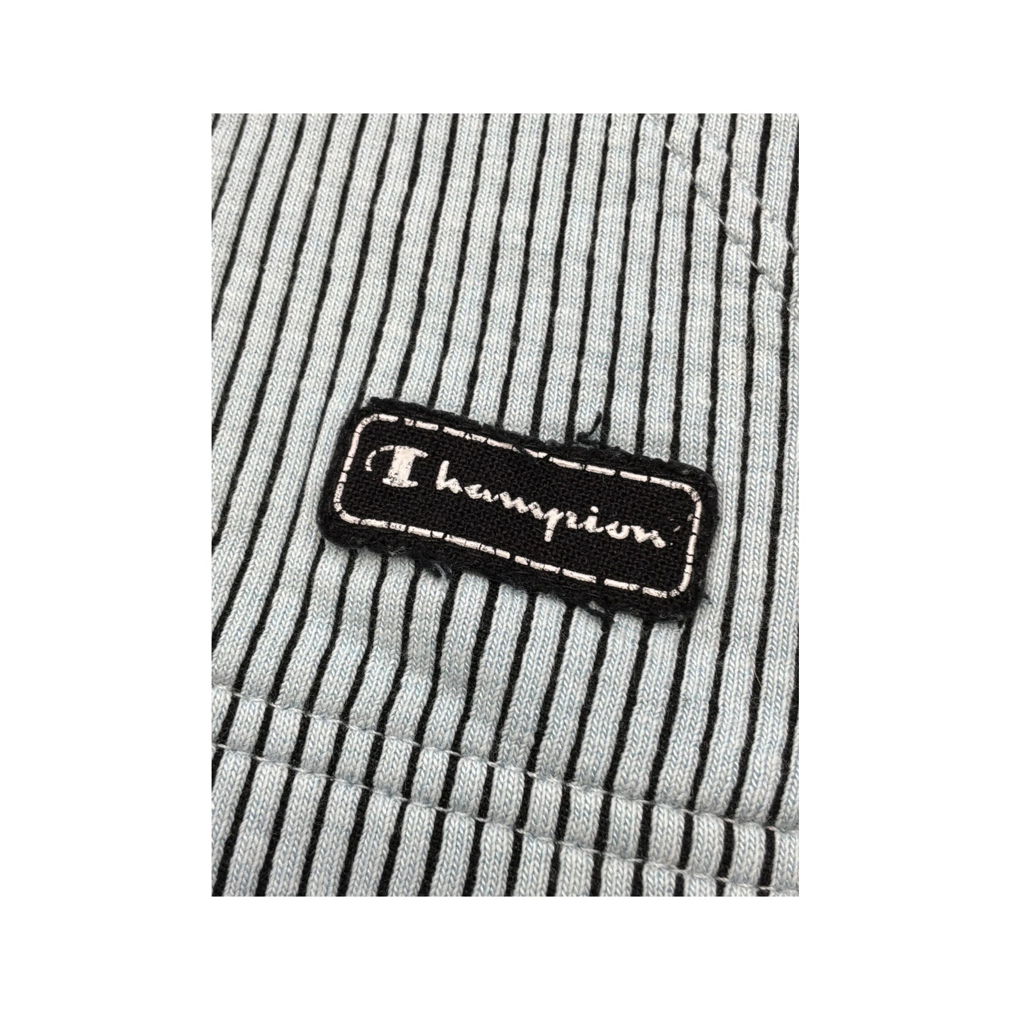 Champion Vintage Cotton Blend Ribbed Half Zip Sweater