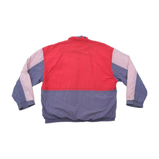 Vintage 90s Colorblock Graphic Zip-Up Jacket