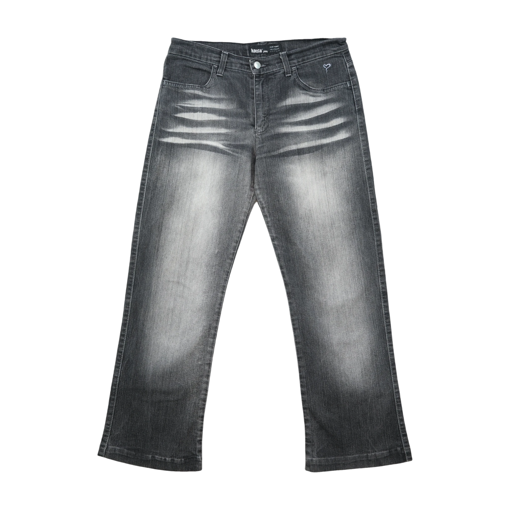 Kocca Gray Wash Flared Jeans