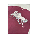 Sweatshirt Screen Stars vintage em Mistura de algodão com Cavalos a Correr