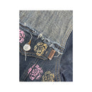 Moschino Jeans Floral Print Denim Jacket