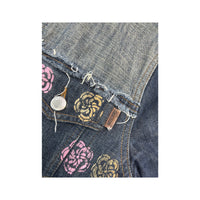 Moschino Jeans Floral Print Denim Jacket