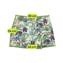 SISLEY Abstract Floral Wrap Mini Skirt