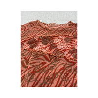 Abstract Mesh Ruffle Trim Baby Tee