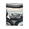 emo! Striped Zip Front Knit Sweater