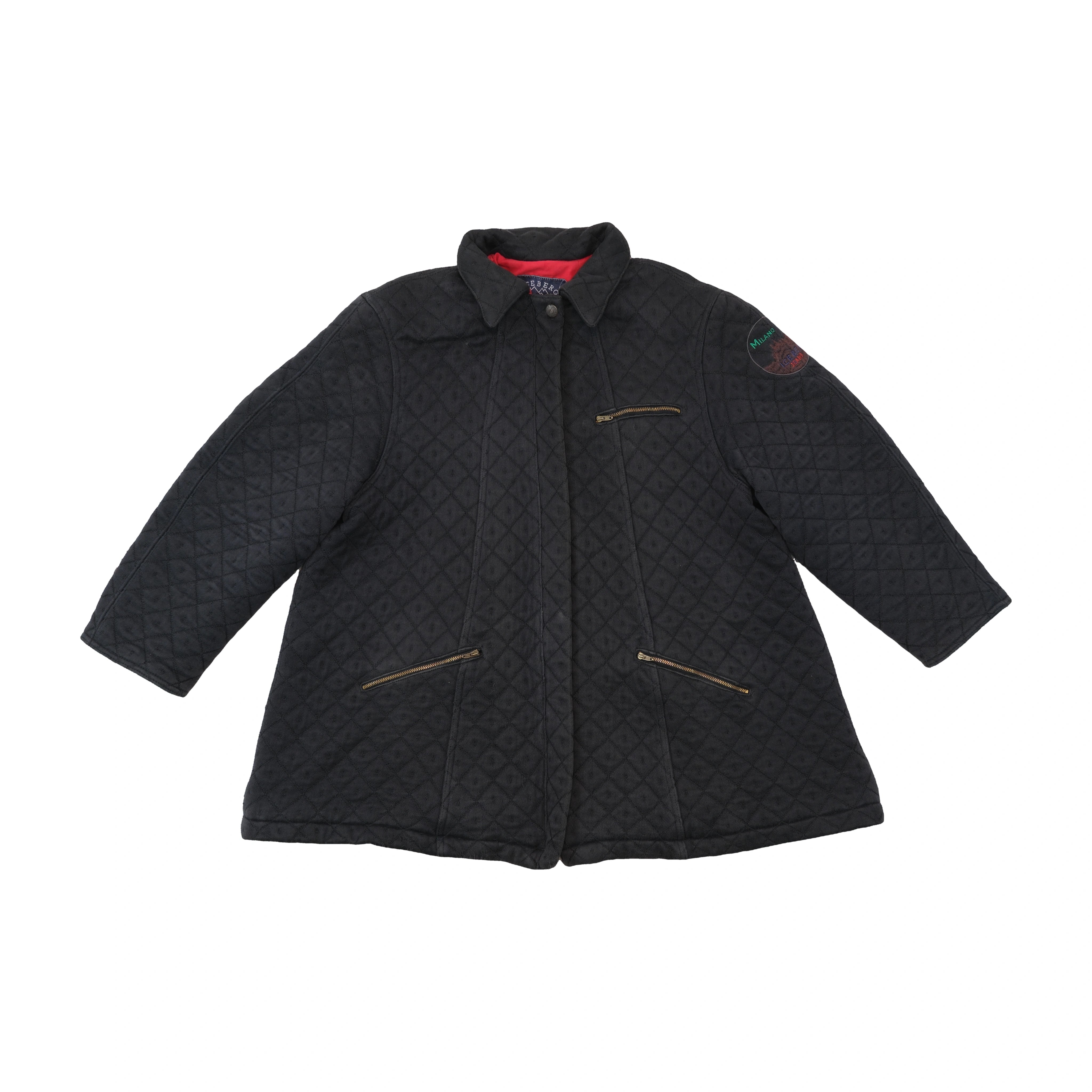 Iceberg Jeans Quilted Zip Pocket Jacket (falta foto frente)