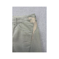 Marithé + François Girbaud Beige Embroidered Flap Pocket Five-Pocket Jeans