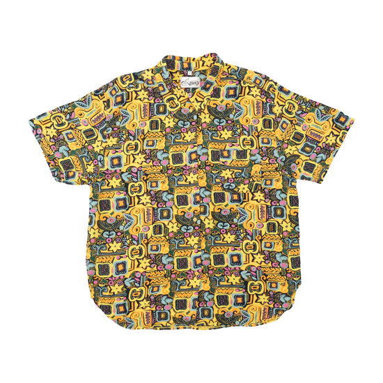 Viva Retro Abstract Print Button Up Shirt