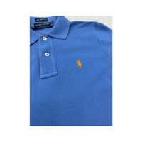 Ralph Lauren The Skinny Polo Blue Piqué Cotton Polo Shirt