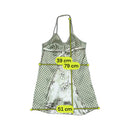 Vintage Polka Dot Floral Satin Slip Dress (Falta Editos)