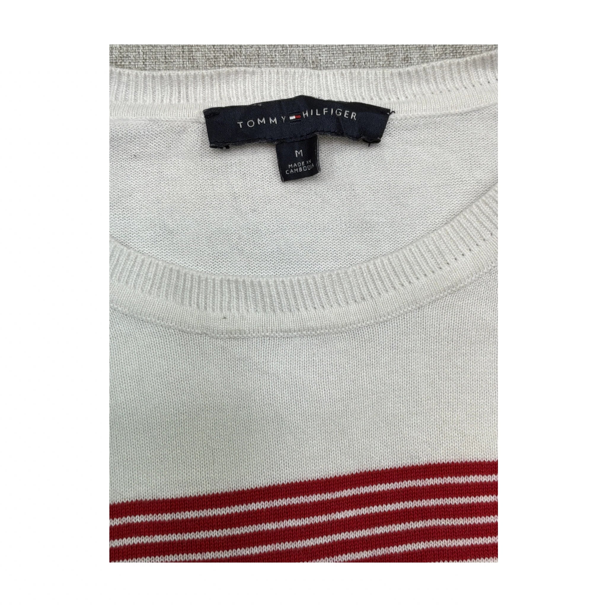 Tommy Hilfiger Striped Cotton Crewneck Sweater