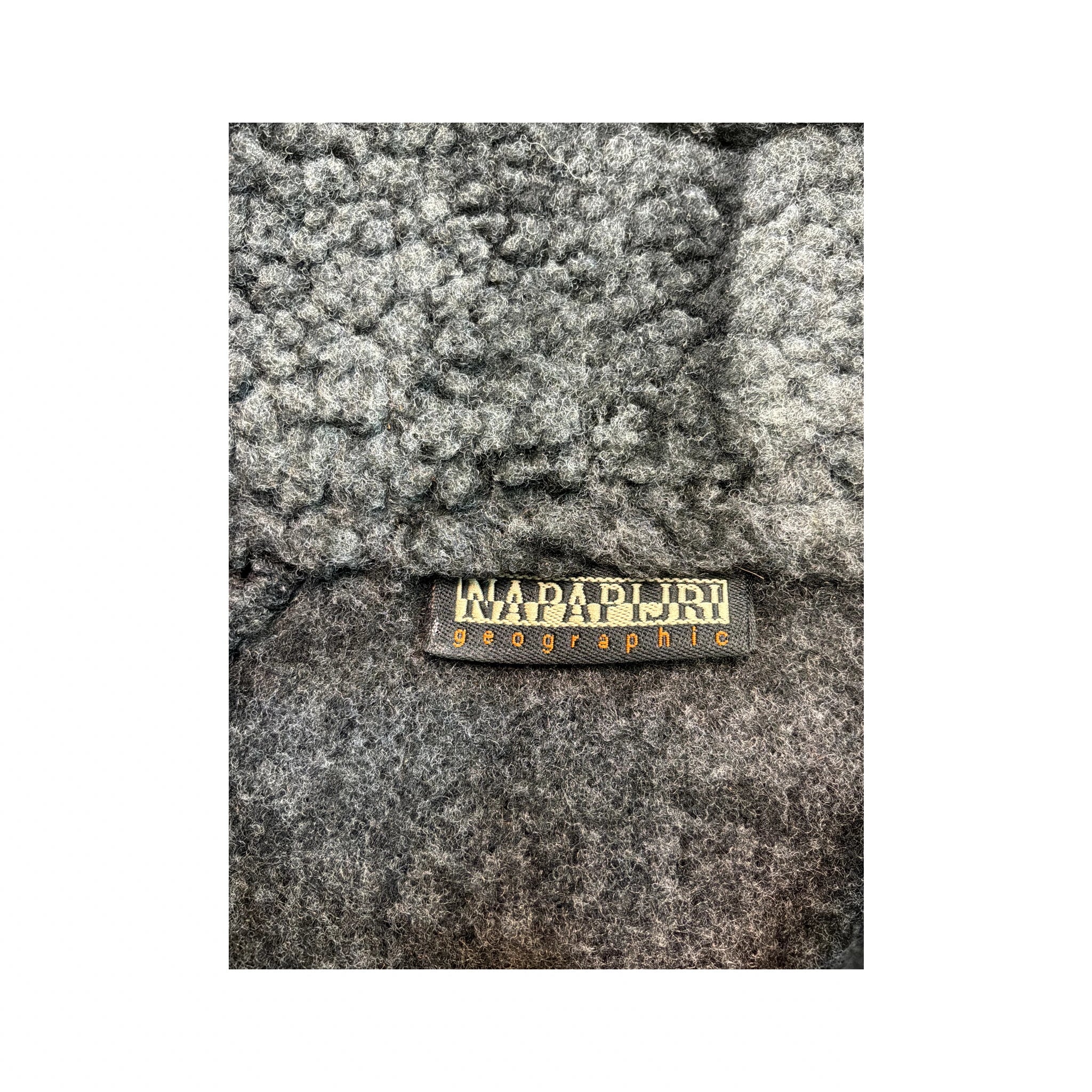 Napapijri Geographic Textured Sherpa Fleece Jacket