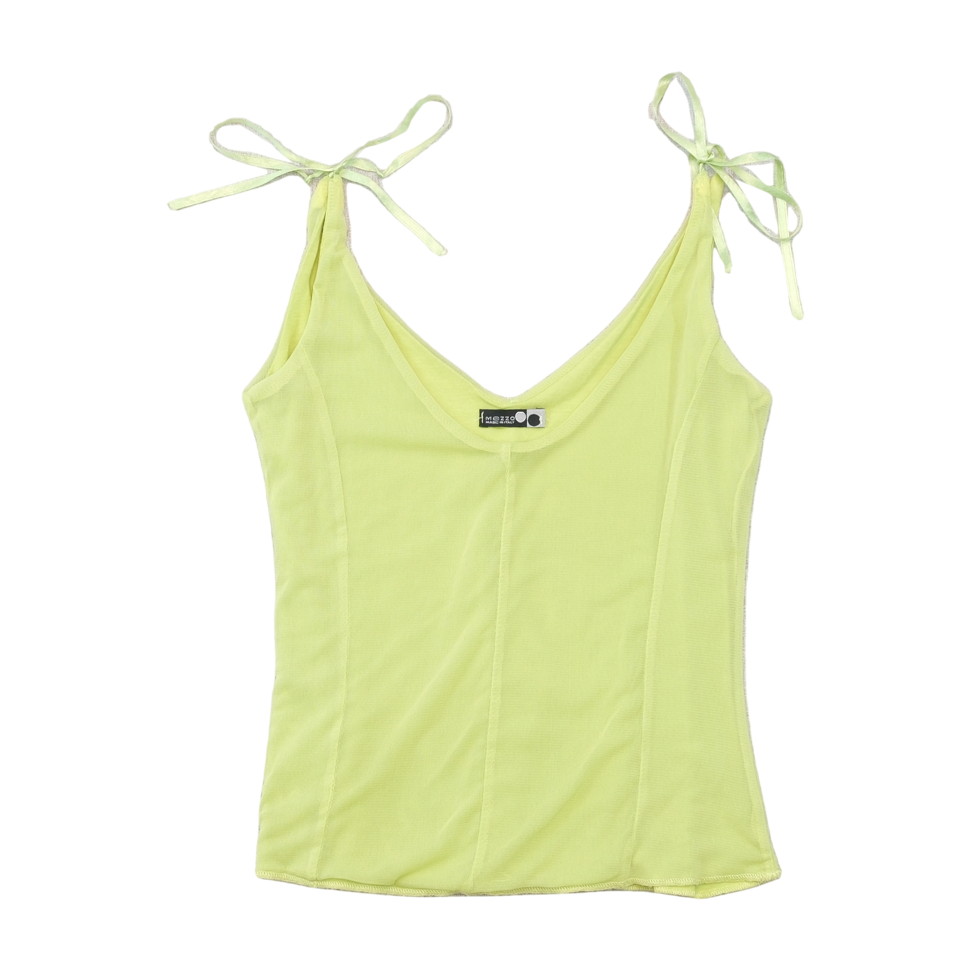 Mezzo Neon Tie Strap Tank Top (Smartsizer)