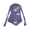 Top Miss Sixty roxo de Manga Comprida com capuz Drapeado