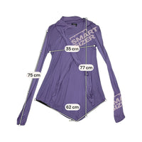 Top Miss Sixty roxo de Manga Comprida com capuz Drapeado