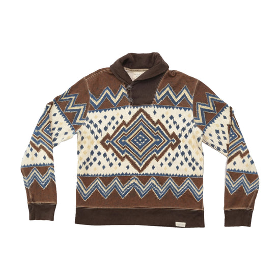 Denim & Supply Ralph Lauren Southwestern Shawl Collar Cotton Sweater