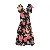 Parisport Floral V-Neck Maxi Dress