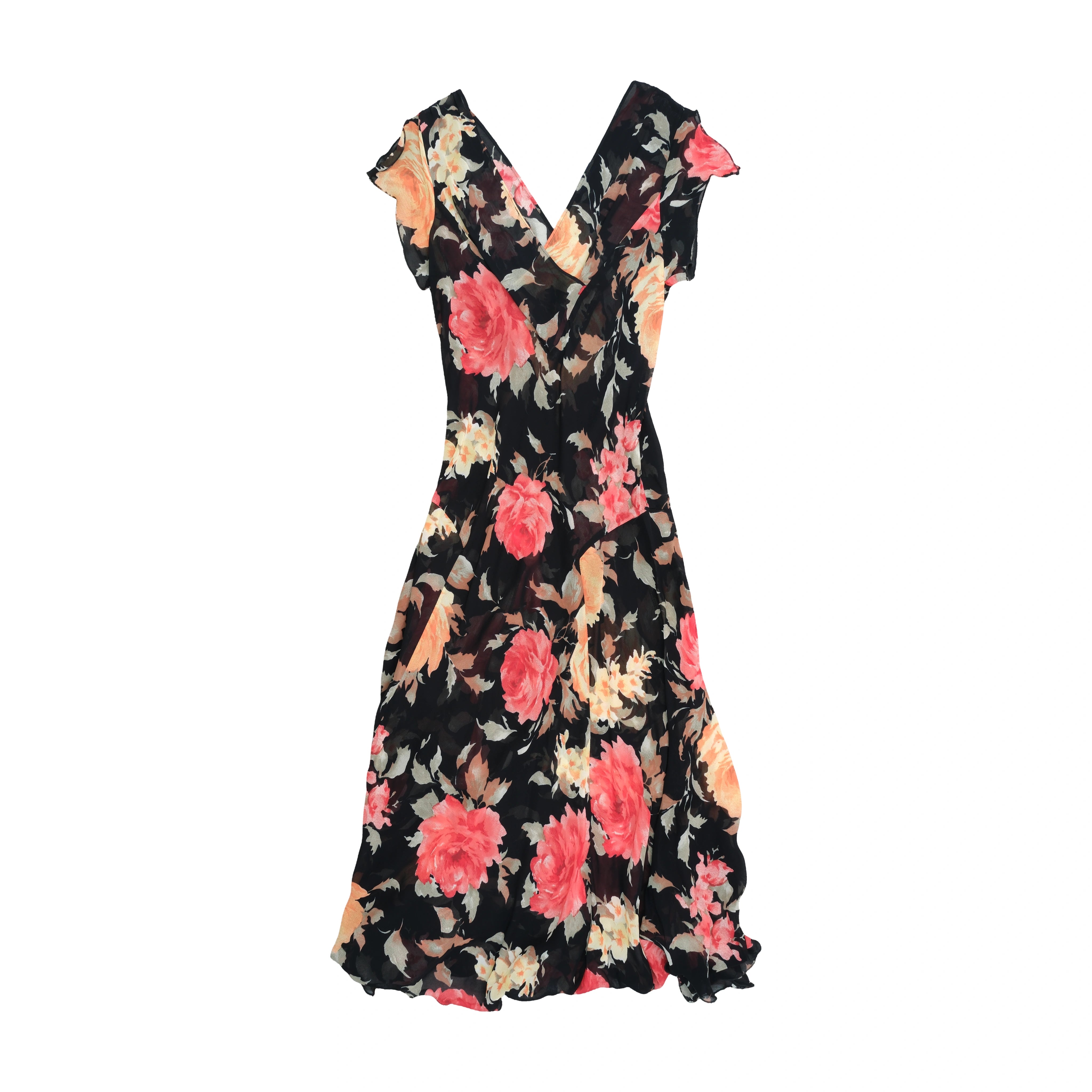 Parisport Floral V-Neck Maxi Dress