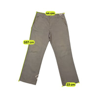 Sergio Tacchini Vintage Gray Pinstripe Cotton Blend Chinos (lavagem>???)
