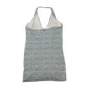 PATRIZIA PEPE Striped V Neck Halter Blouse
