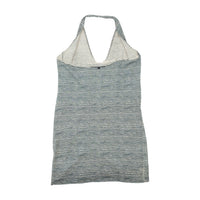 PATRIZIA PEPE Striped V Neck Halter Blouse