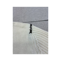 Z&D Fashion Contrast Stitch Full Zip Wool Sweater