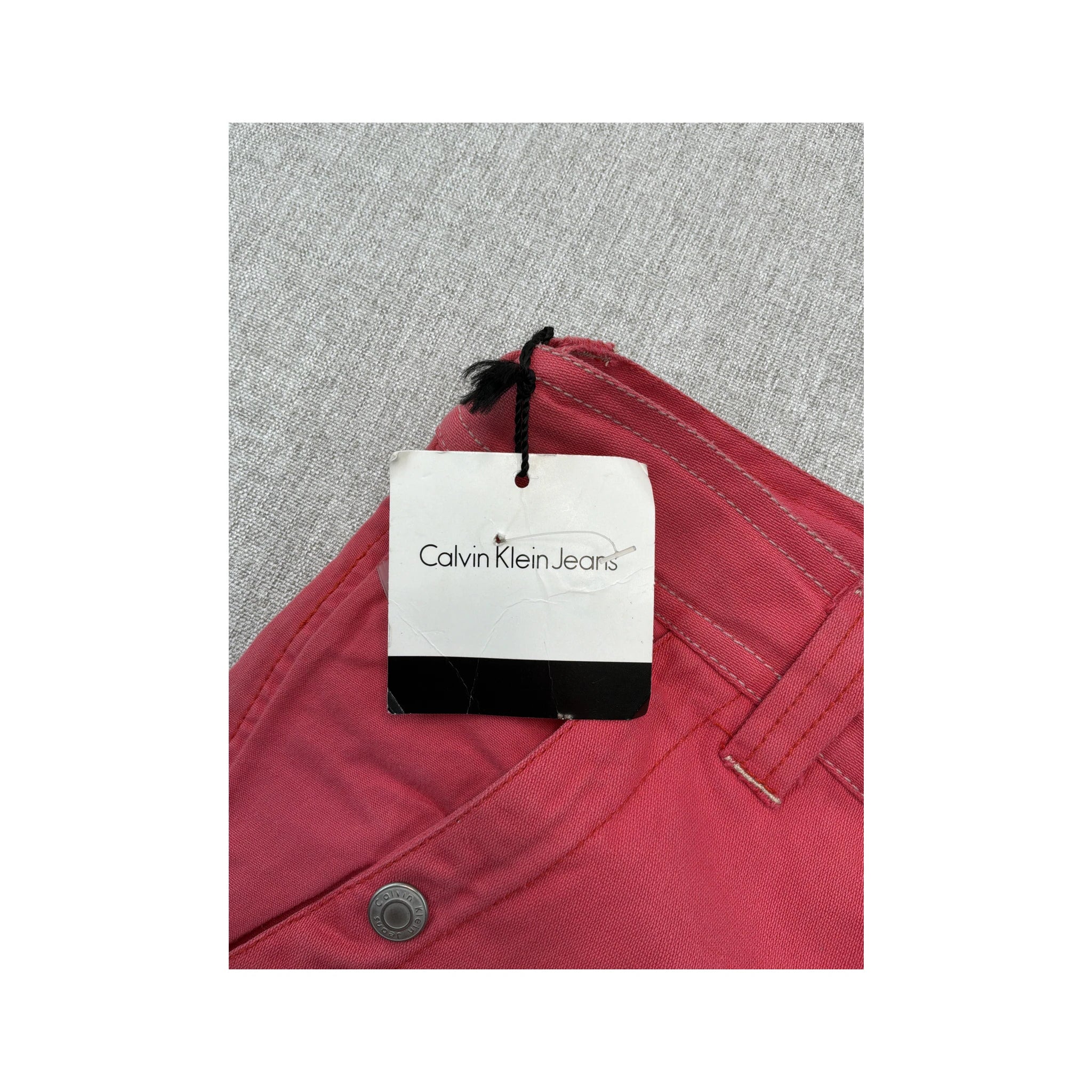 Calvin Klein Jeans Pink Zip Pocket Cotton Cargo Pants (New with Tag)