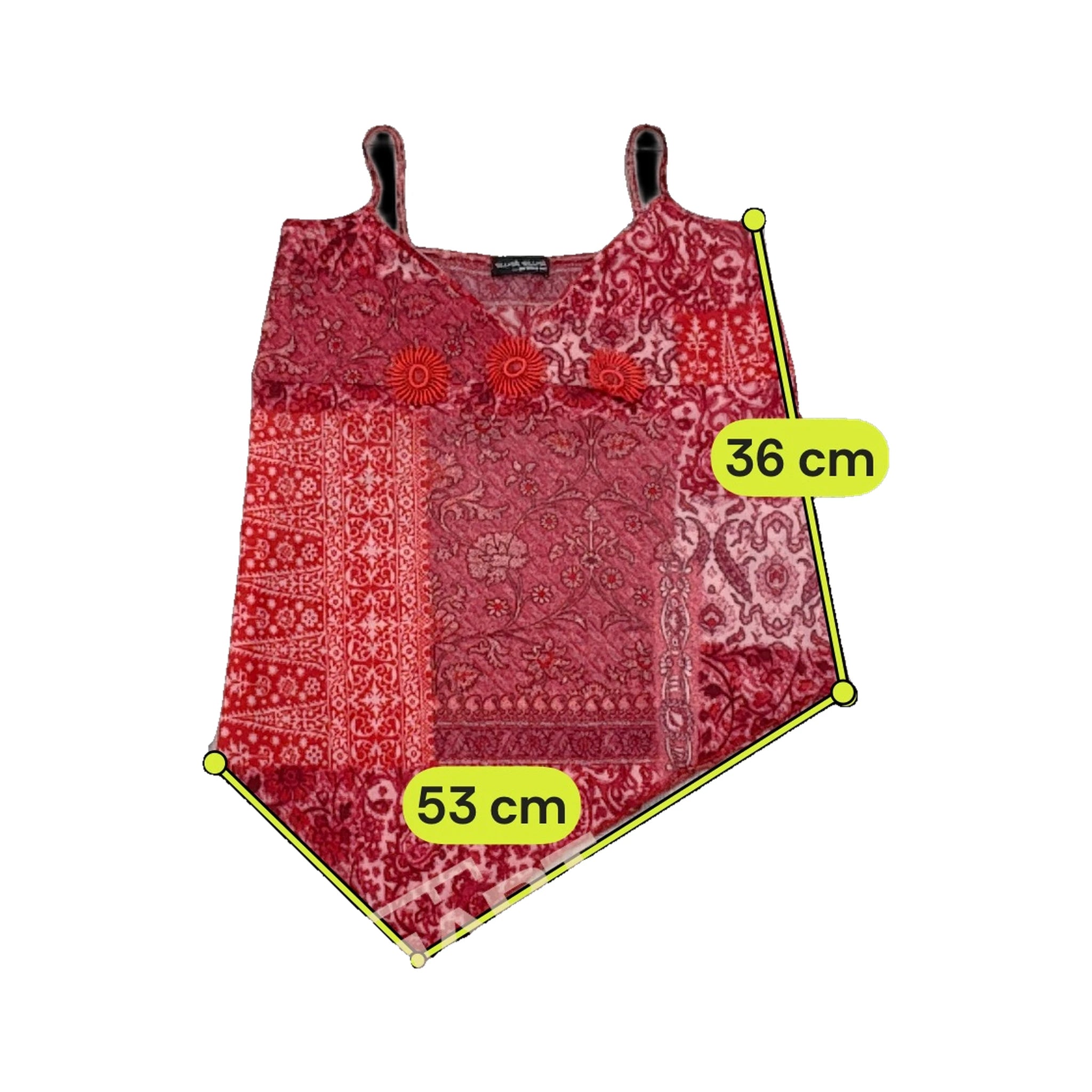 Scusa Scusa Io Floral Patchwork Handkerchief Tank Top