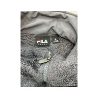 FILA Sport Charcoal Sherpa Fleece Full-Zip Jacket