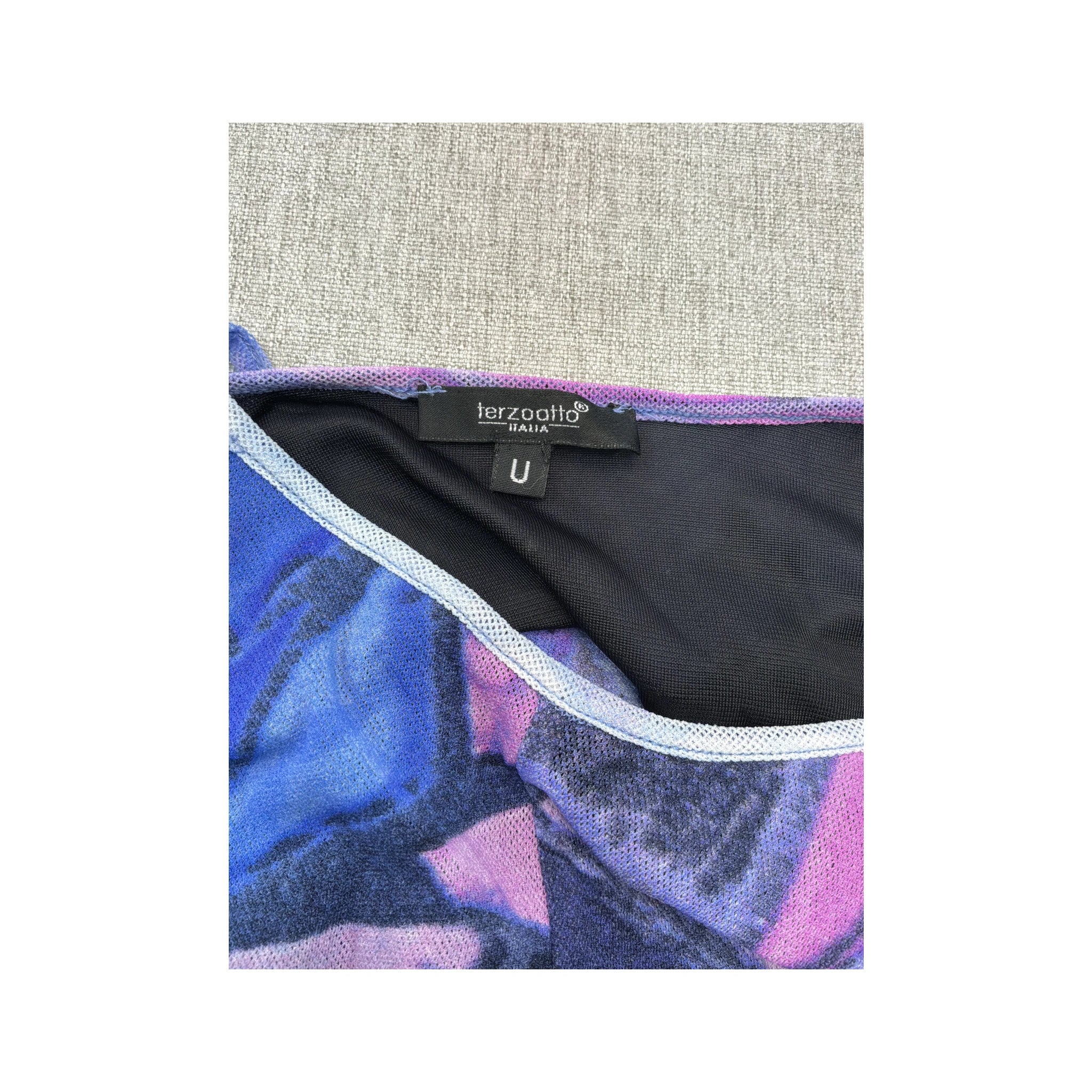 Terzoatto Italia Abstract Geometric Print Tank Top