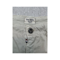 Fred Mello Cotton Stretch Beige Cargo Shorts
